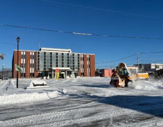 ロータリー除雪車除雪