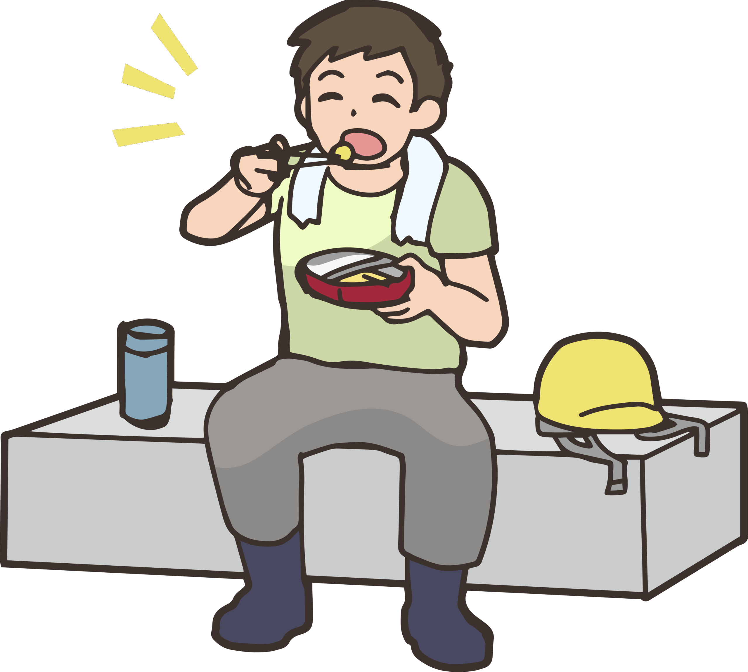 現場作業員のための「食事」コラム：パフォーマンスを最大化する食べ方